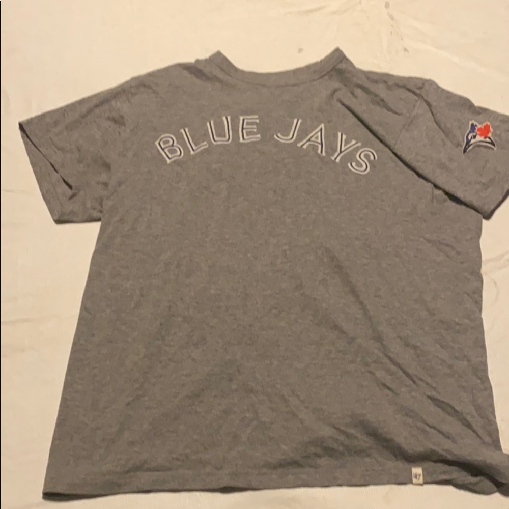 Toronto blue jays t shirt stitched letters